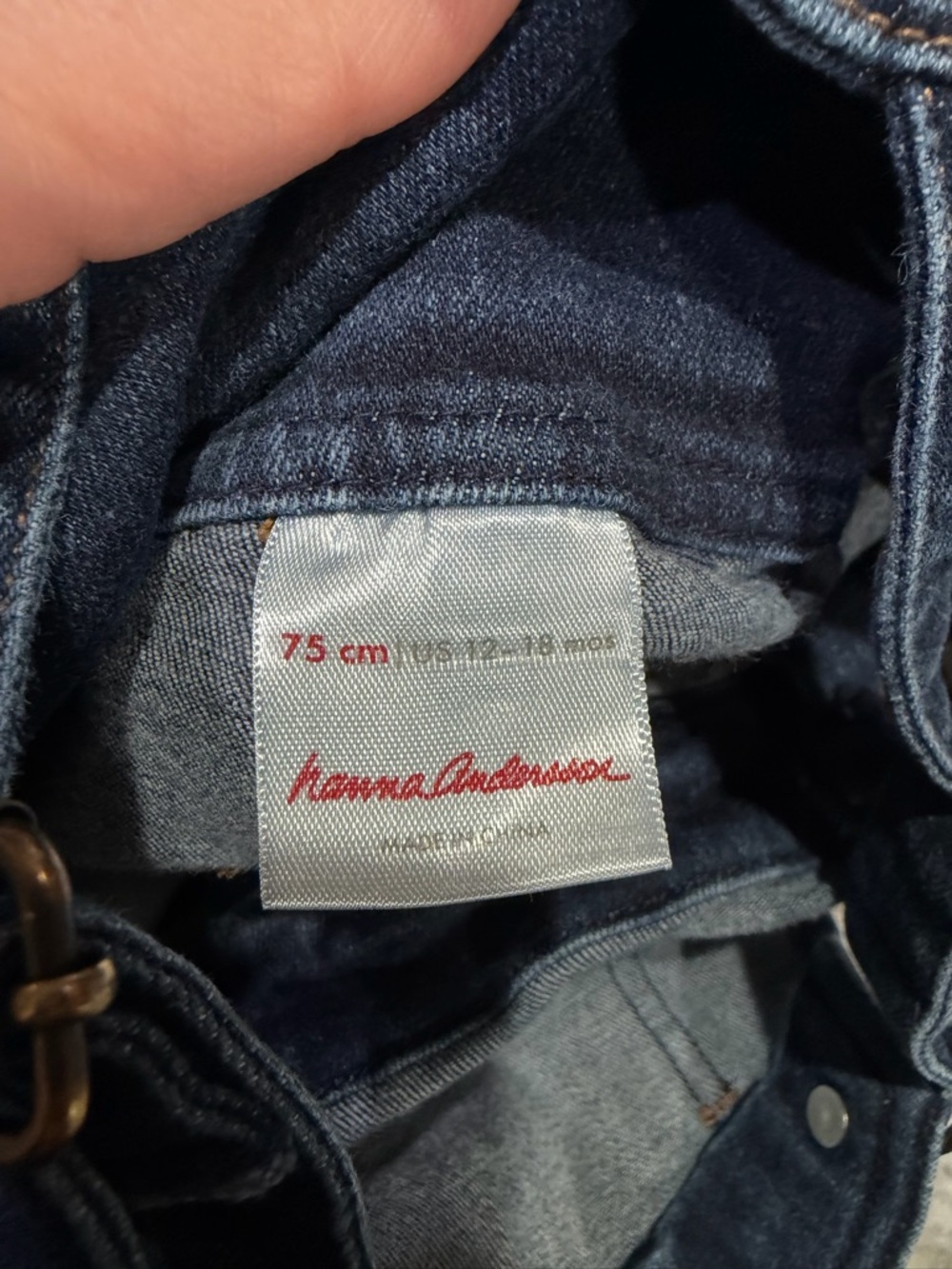Hanna Andersson Denim Overalls - Picture 3 of 3